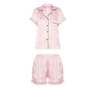 Ensemble pyjama deux pièces pour femmes, en tricot respirant et à séchage rapide, col en V, lingerie d'été, vêtements de nuit, vêtements de détente à la maison