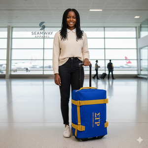 Maleta de Viaje Moderna de Gran Capacidad con Ruedas, Tamaño de Cabina, Resistente, de la Hermandad Sigma Gamma Rho - Product Image 4