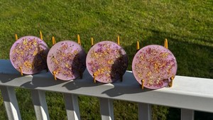 Handmade Elegant Wood Resin Eco-Friendly <b>Drink</b> <b>Coasters</b> Classic Style Marbled Design Durable Epoxy Non-Slip Waterproof 8mm Thick - Product Image 3