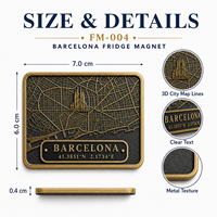 Llavero Metálico Personalizado con Mapa de Ciudad, Coordenadas y Lugares Emblemáticos, Recuerdo, Regalo, Venta al Por Mayor