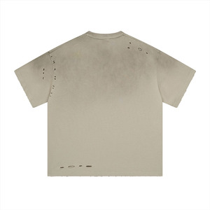 Unique Design <b>Men's</b> Acid Wash Short Sleeve Hip Hop Fashion T-<b>Shirts</b> 2025 Hot Selling Breathable 100% Cotton - Product Image 5