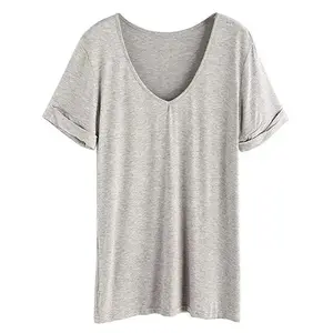 Cotton Mix Spandex Loose Best QUALITY 2023 Trendy Round Collar Women's T-Shirt New Fashion Streetwear T Shirt