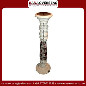 Bougeoir en bois décoratif fait à la main vintage de luxe et de haute qualité pour la décoration de la maison décoration d'hôtel - Product Image 2