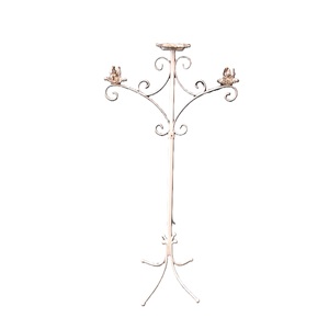 Farol de Hierro con Acabado Pátina, Estilo Simple y Lujoso para Jardín, Decoración del Hogar - Product Image 4