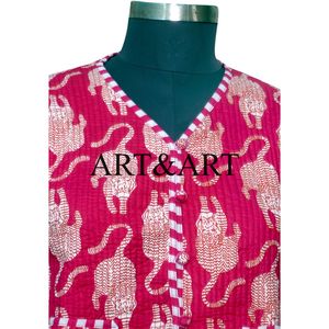 Veste courte en coton matelassé pour femme avec motif floral Automne/Hiver Vêtements d'extérieur chauds - Product Image 3