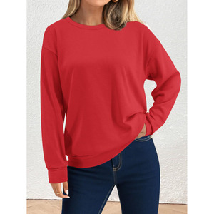 2025 Customize Design Printed <b>Drop</b>-shoulder Hoodies New Stylish Breathable Hoodies for Woman High Quality 100% Cotton Pullover - Product Image 4