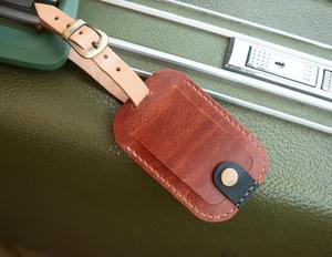 Étiquette de nom personnalisable étiquette de bagage vierge LLT-0059B étiquette en cuir de stockage de voyage avec personnalité pour les cadeaux - Product Image 6