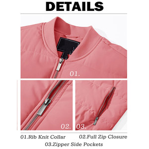 Veste matelassée coupe-vent vente en gros personnalisée légère matelassée baggy veste en duvet à capuche surdimensionnée pour hommes femmes - Product Image 5