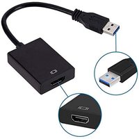 Cable Adaptador USB a HDTV, USB-A Macho a Puerto HD Hembra, Conversor 1080p de PVC para Computadora, Proyector, Monitor