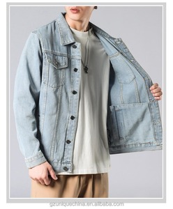 Top mode hommes 100% coton jean veste dernière vente chaude fantaisie décontracté Style classique Signature marque vêtements - Product Image 2