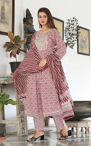 ชุดคุर्ตาแบบดั้งเดิมของผู้หญิงปากีสถาน ผ้าเรยอนผสมพิมพ์ลายทึบ ทันสมัย เหมาะสำหรับใส่ในโอกาสพิเศษ งานเฉลิมฉลอง และใส่ในชีวิตประจำวัน - Product Image 4