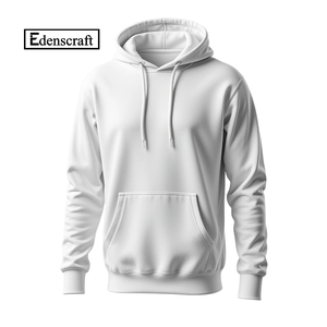 Sweat à capuche surdimensionné en éponge française de haute qualité pour hommes, bleu, printemps et automne, sweat à capuche court unisexe, imprimé brodé, anti-rétrécissement, personnalisé - Product Image 4