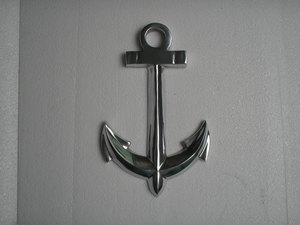 เครื่องประดับสมอเรืออลูมิเนียมโบราณโบราณโบราณเทคนิคการหล่อโลหะสำหรับตกแต่งบ้านงานฝีมือรูปแกะสลัก - Product Image 4