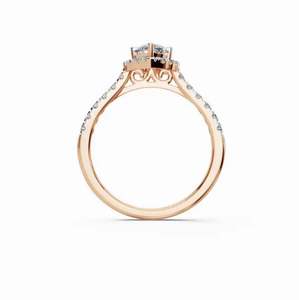 แหวนเพชรโมอิสสำหรับผู้หญิงแหวนเงินสเตอร์ลิงออกแบบใหม่ลายลูกแพร์ - Product Image 4