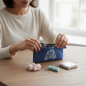 Funda para Gafas de Sol de Tela Hecha a Mano con Bordado a Mano, Marca STUDIO N, Modelo INF10 - Product Image 2