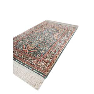 Tapis en soie noué à la main Gulmarg, motif floral rouge-orange, rectangulaire, pour salon, tapis de couloir pour la maison, Pae-5581 - Product Image 2