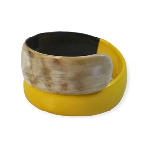 Bracelet jonc fait main en corne et utilisation pour femme de faiza craft - Product Image 2