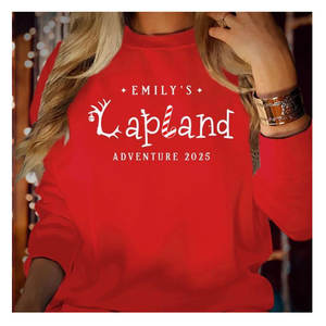 Sudadera (LP2) Personalizada 100% Algodón, con Capucha, para Invierno, Transpirable, Ecológica, Estilo Lapón, para Vacaciones Familiares, Polo Norte - Product Image 1