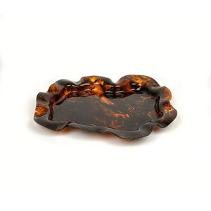 Plateau en corne noire de luxe exclusif de haute qualité pour vitrine de table décorative idéal pour les anniversaires de mariage et les repas élégants - Product Image 3