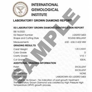 Ishi Diamonds Enchanting 18K Gold 50 centavos cada uno Pendientes de botón solitario en diamantes cultivados en laboratorio - Product Image 4