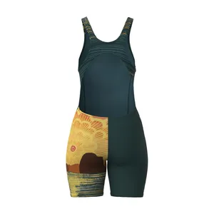 Traje de baño competitivo Kneeskin para mujer Marine Sunset by the Bay - Product Image 4
