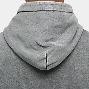 Sweat-shirt à capuche unisexe en coton 100% très vendu, de haute qualité, uni, d'hiver, personnalisé, imperméable, léger, pour homme, style occidental - Product Image 6