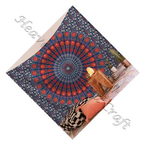 Tapiz de Mandala para colgar en la pared, decoración Bohemia para dormitorio, sala de estar, tapiz Hippie de algodón, impreso personalizado, arte de pared - Product Image 2