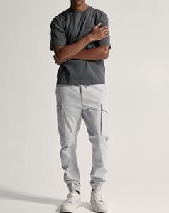 <b>Men's</b> High Quality 100% Cotton Slim Fit Cargo Joggers Elasticated Drawstring Waist Comfortable Casual Wholesale Factory Price - Product Image 2