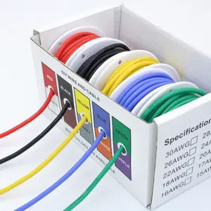 Hot Sell 16 AWG Stranded Silicone Wire Tinned Copper Cable Marine Automotive Wire Test Lead Cable