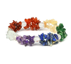 ที่มีคุณภาพที่ดีที่สุดร้อนขายธรรมชาติ7ชิปจักระที่มีควอตซ์ที่ชัดเจน8มิลลิเมตรรอบสายคู่ลูกปัดสร้อยข้อมือ - Product Image 1