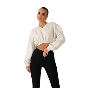 Women's Spring Fall Autumn Winter <b>Short</b> Length Cropped Casual Wear <b>Sweatshirt</b> Plus Size Long <b>Sleeve</b> Fit Pullover Breathable Tops - Product Image 5