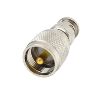 BNC mâle vers UHF mâle RF coaxial laiton cuivre Rf adaptateur de connecteur coaxial