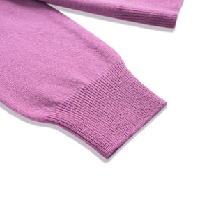 Pull en coton à col en V, manches longues, style nouveau, hiver, femme, ample, confortable, logo personnalisé sur le devant, couleur personnalisée - Product Image 2