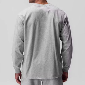 Logo personnalisé T-shirt de sport à manches longues pour hommes Chemise de sport à manches longues-Idéal pour le fitness, la course et l'aventure en plein air - Product Image 2