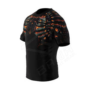 Meilleures ventes Rush Guards à manches courtes avec logo personnalisé Chemise de compression Rush Guards à prix réduit Rash Guard - Product Image 4