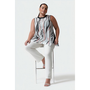 Blusa guarnita in Chiffon - Product Image 3