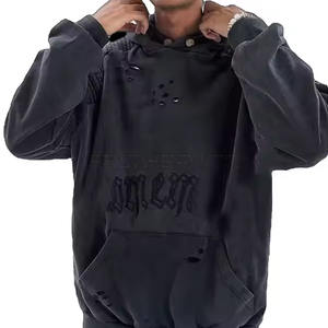 เสื้อฮู้ดปักลายสำหรับผู้ชายขนาดพิเศษเสื้อฮู้ดดี้แบบมี2025 - Product Image 3