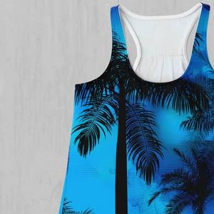 Alta calidad impreso personalizado al por mayor de alta calidad de Material de talla grande de las mujeres Crop Top sin mangas Activewear para gimnasio y Fitness - Product Image 6