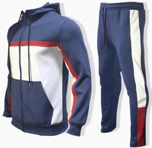 ชุดวอร์มไม่มีลายสำหรับผู้ชายชุดวิ่งจ๊อกกิ้งผ้าฟลีซแบบเรียบมีซิปโลโก้ตามสั่ง - Product Image 5