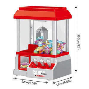 Mini máquina de plástico con pinzas de dibujos animados, juguete promocional para niños con diseños de huevos y caramelos de gelatina - Product Image 5
