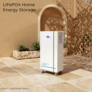 Batería de Almacenamiento de Energía Doméstica LiFePO4 de Gran Capacidad con Ruedas, 51.2V 30kWh, Gabinete ESS para Almacenamiento Solar, Pantalla LCD, BMS Inteligente Grado A, Salida CA - Product Image 1