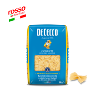 Meilleures pâtes italiennes De Cecco Papillons moyens 500g, blé dur, séchage lent, haute qualité, export, certifiées casher, cuisson rapide