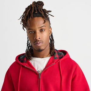 Sweat-shirt à capuche zippé double tricot pour homme Polyester/Coton Polaire Impression numérique Printemps Saison - Product Image 4