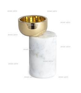 Porte-bougie de conception la plus récente, en métal et marbre, qualité supérieure, taille personnalisée, à bas prix - Product Image 1