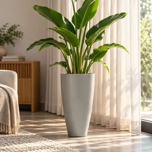Fida Slim <b>Tall</b> Tapered Fiber <b>Planter</b> - Product Image 6