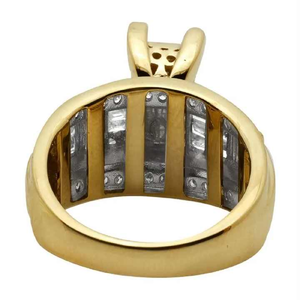 Elegante juego de anillos de boda de diamantes de Oro cultivados en laboratorio Anillos chapados en rodio fino de calidad superior Certificado IGI para venta al por menor al por mayor - Product Image 3