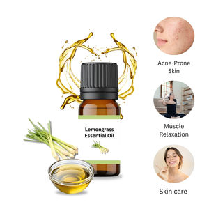 Aceite esencial de hierba de limón puro 100%, etiqueta privada personalizada, fabricado y vendido al por mayor por nuestra empresa - Product Image 1