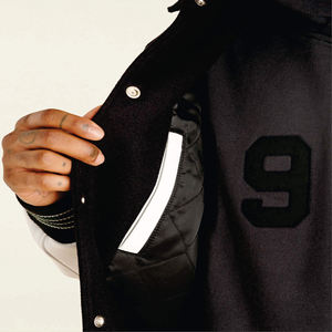 Veste de sport d'hiver unisexe de haute qualité, uniforme de baseball décontracté personnalisé, veste de style bomber universitaire avec col montant - Product Image 6