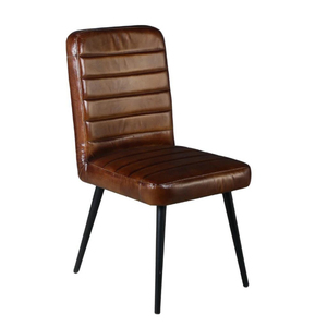 เก้าอี้หนังสไตล์คาเฟ่มิลาโนทันสมัยสีแทนสำหรับโรงแรมมีพนักพิงสำหรับเฟอร์นิเจอร์ห้องรับประทานอาหาร - Product Image 2