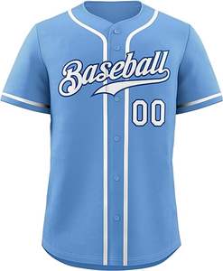 Camiseta de equipo de uniforme de béisbol transpirable hecha a medida, diseño propio, sublimación, conjunto de impresión Digital, ropa deportiva - Product Image 5